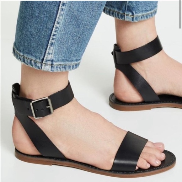 madewell black sandals